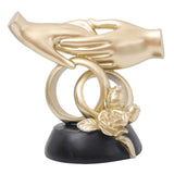 Maxbell Hand Resin Statues Sculptures Hand Gesture Figurines Tabletop Decors Wedding Hold Hand