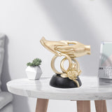 Maxbell Hand Resin Statues Sculptures Hand Gesture Figurines Tabletop Decors Wedding Hold Hand
