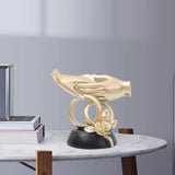 Maxbell Hand Resin Statues Sculptures Hand Gesture Figurines Tabletop Decors Wedding Hold Hand
