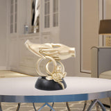Maxbell Hand Resin Statues Sculptures Hand Gesture Figurines Tabletop Decors Wedding Hold Hand