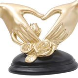Maxbell Hand Resin Statues Sculptures Hand Gesture Figurines Tabletop Decors Wedding Heart