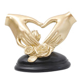 Maxbell Hand Resin Statues Sculptures Hand Gesture Figurines Tabletop Decors Wedding Heart