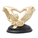 Maxbell Hand Resin Statues Sculptures Hand Gesture Figurines Tabletop Decors Wedding Heart