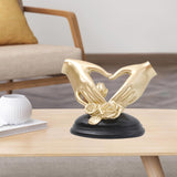 Maxbell Hand Resin Statues Sculptures Hand Gesture Figurines Tabletop Decors Wedding Heart