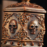 Maxbell Skull Jewelry Box Halloween Storage Organizer Earrings Keepsake Box