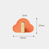 Maxbell 4Pcs Storage Hooks Flexible Self Adhesive for Clothes Keys Bags Orange