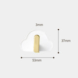 Maxbell 4Pcs Storage Hooks Flexible Self Adhesive for Clothes Keys Bags White