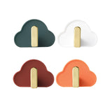 Maxbell 4Pcs Storage Hooks Flexible Self Adhesive for Clothes Keys Bags Multicolor