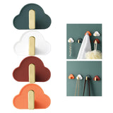 Maxbell 4Pcs Storage Hooks Flexible Self Adhesive for Clothes Keys Bags Multicolor
