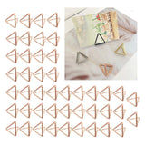 Maxbell 45 Pieces Table Card Holders Table Number Holders for Anniversary Party Rose Gold