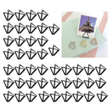 Maxbell 45 Pieces Table Card Holders Table Number Holders for Anniversary Party Black