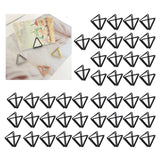 Maxbell 45 Pieces Table Card Holders Table Number Holders for Anniversary Party Black