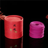 Maxbell 24Pcs Incense Coils Living Room Bedroom Fragrance for Home Teahouse Office Rose Red