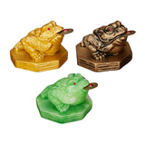 Maxbell Wealth Frog Statue Fortune Ancient Resin for Desktop Living Room Decoration gold