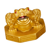 Maxbell Wealth Frog Statue Fortune Ancient Resin for Desktop Living Room Decoration gold