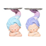 Maxbell Girl Statue Storage Tray Child of The Sea Desktop Crafts Collectible Durable