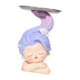 Maxbell Girl Statue Storage Tray Child of The Sea Desktop Crafts Collectible Durable
