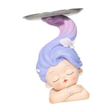 Maxbell Girl Statue Storage Tray Child of The Sea Desktop Crafts Collectible Durable
