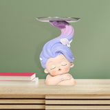 Maxbell Girl Statue Storage Tray Child of The Sea Desktop Crafts Collectible Durable