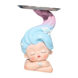 Maxbell Girl Statue Storage Tray Child of The Sea Desktop Crafts Collectible Durable