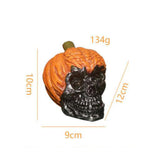 Maxbell Skull Decor Prop Halloween Resin Skull Ornament for Home Tabletop Office StyleA