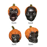 Maxbell Skull Decor Prop Halloween Resin Skull Ornament for Home Tabletop Office StyleA