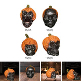 Maxbell Skull Decor Prop Halloween Resin Skull Ornament for Home Tabletop Office StyleA