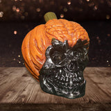 Maxbell Skull Decor Prop Halloween Resin Skull Ornament for Home Tabletop Office StyleA