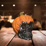 Maxbell Skull Decor Prop Halloween Resin Skull Ornament for Home Tabletop Office StyleA