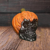 Maxbell Skull Decor Prop Halloween Resin Skull Ornament for Home Tabletop Office StyleA