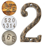 Maxbell Home Number Rust Protection DIY Crafts Vintage for Garden sign 2