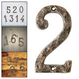 Maxbell Home Number Rust Protection DIY Crafts Vintage for Garden sign 2