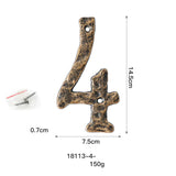 Maxbell Home Number Rust Protection DIY Crafts Vintage for Garden sign 4