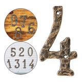 Maxbell Home Number Rust Protection DIY Crafts Vintage for Garden sign 4