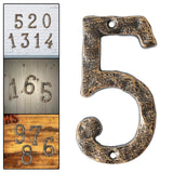 Maxbell Home Number Rust Protection DIY Crafts Vintage for Garden sign 5