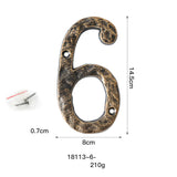 Maxbell Home Number Rust Protection DIY Crafts Vintage for Garden sign 6