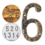 Maxbell Home Number Rust Protection DIY Crafts Vintage for Garden sign 6