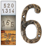 Maxbell Home Number Rust Protection DIY Crafts Vintage for Garden sign 6