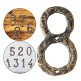 Maxbell Home Number Rust Protection DIY Crafts Vintage for Garden sign 8