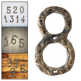 Maxbell Home Number Rust Protection DIY Crafts Vintage for Garden sign 8
