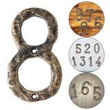 Maxbell Home Number Rust Protection DIY Crafts Vintage for Garden sign 8