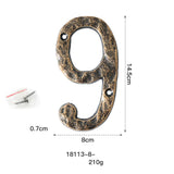 Maxbell Home Number Rust Protection DIY Crafts Vintage for Garden sign 9