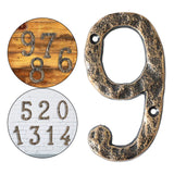 Maxbell Home Number Rust Protection DIY Crafts Vintage for Garden sign 9
