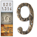 Maxbell Home Number Rust Protection DIY Crafts Vintage for Garden sign 9