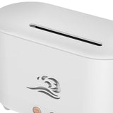 Maxbell Simulated Flame Mist Humidifier Aroma Diffuser Noiseless Lamp for Yoga White