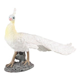 Maxbell Lifelike Peacock Figure Statue for Birthday Gift Indoor Outdoor Toy