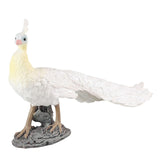 Maxbell Lifelike Peacock Figure Statue for Birthday Gift Indoor Outdoor Toy