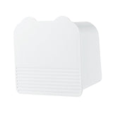 Maxbell Wall Mount Storage Box with 2 Compartments for Cotton Rounds Bathroom White