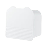 Maxbell Wall Mount Storage Box with 2 Compartments for Cotton Rounds Bathroom White