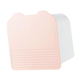 Maxbell Wall Mount Storage Box with 2 Compartments for Cotton Rounds Bathroom Pink